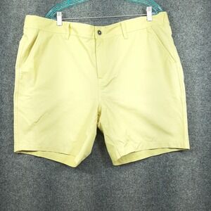 32 Degrees Shorts Stretch Performance T218980 XXL Yellow Mens Activewear